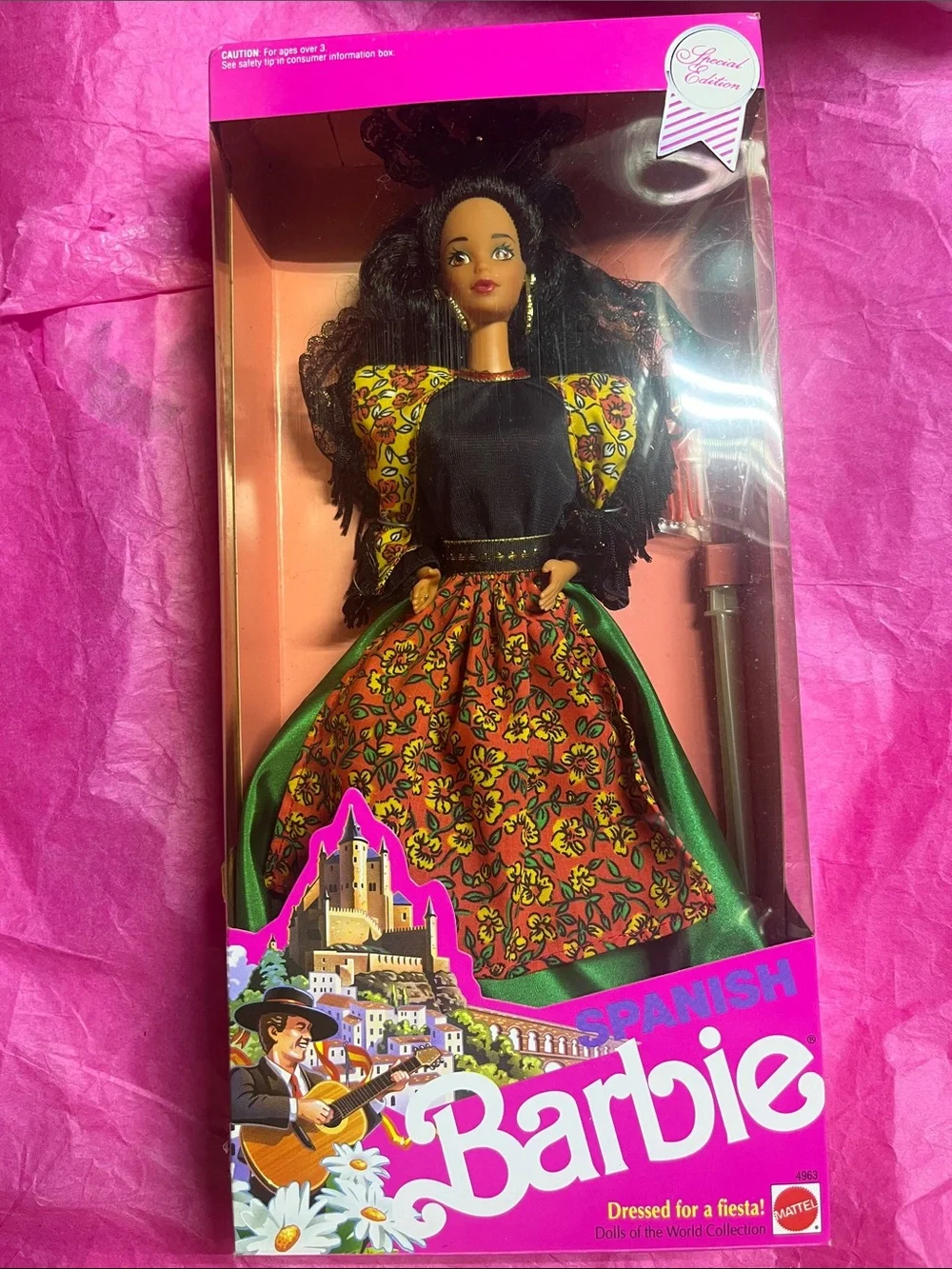 1991 Spanish Barbie Dolls of the World Collection #4963 NRFB